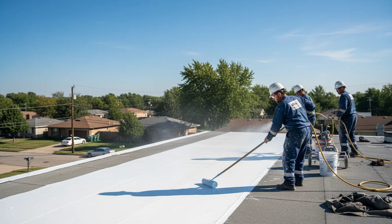 Commercial roof coating in Amsterdam, OH near me